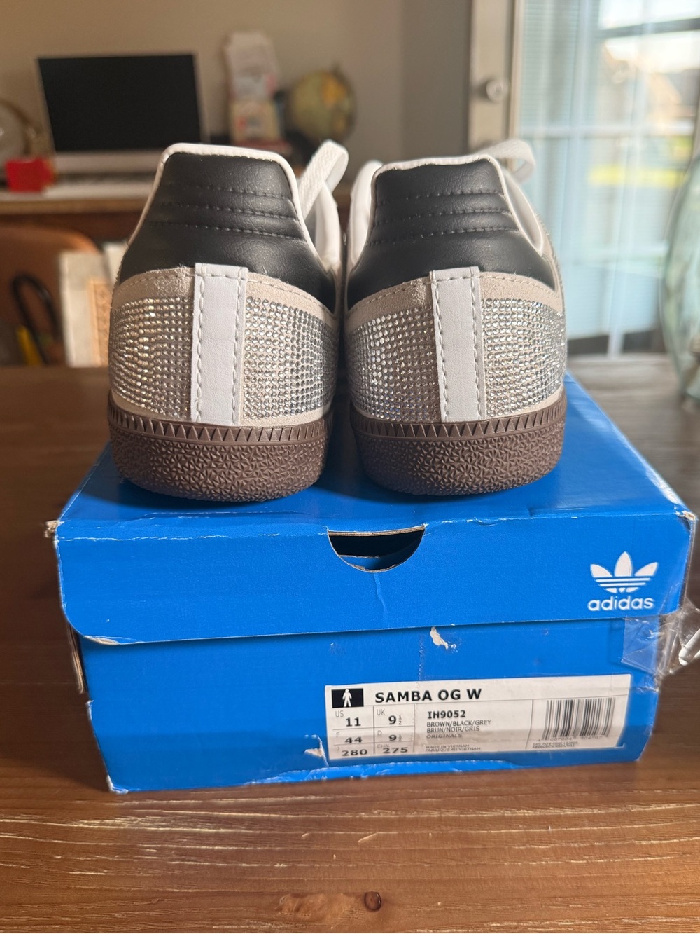 adidas White Black Brown Sneakers - Picture 5 of 11